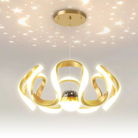 Luminaire suspendu LED de luxe anti-éblouissement AC220V, luminaire suspendu en cristal pour chambre à coucher, salon, salle à manger, éclairage décoratif