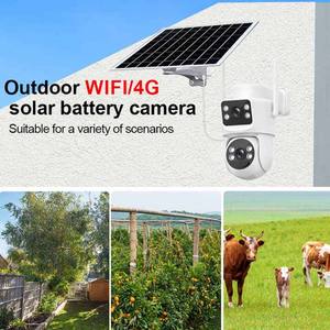كاميرا Wistino للأمان الخارجي تعمل بالطاقة الشمسية بدقة 4K، رؤية ليلية بالألوان الكاملة، عدسة مزدوجة، كشف للحركة، كاميرا مراقبة 4G بالطاقة الشمسية - Product Image 5