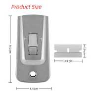Outil grattoir professionnel polyvalent, lame de rasoir en acier inoxydable robuste pour nettoyer les vitres, les fenêtres, les sols et les murs