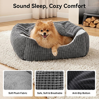 Lit orthopédique de luxe pour chien 2026, lavable en machine, en laine ultra-douce, pour un sommeil profond et apaisant, panier pour chien