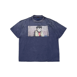 Camiseta de algodón de alta calidad al por mayor, ropa de calle, camiseta de manga larga de doble capa, camiseta desgastada de peso pesado para hombres - Product Image 1