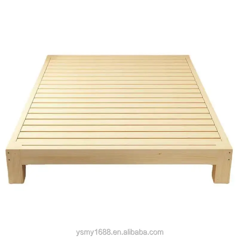 Простая сосновая деревянная двуспальная кровать роскошная классическая Акция купить Сосновую кровать