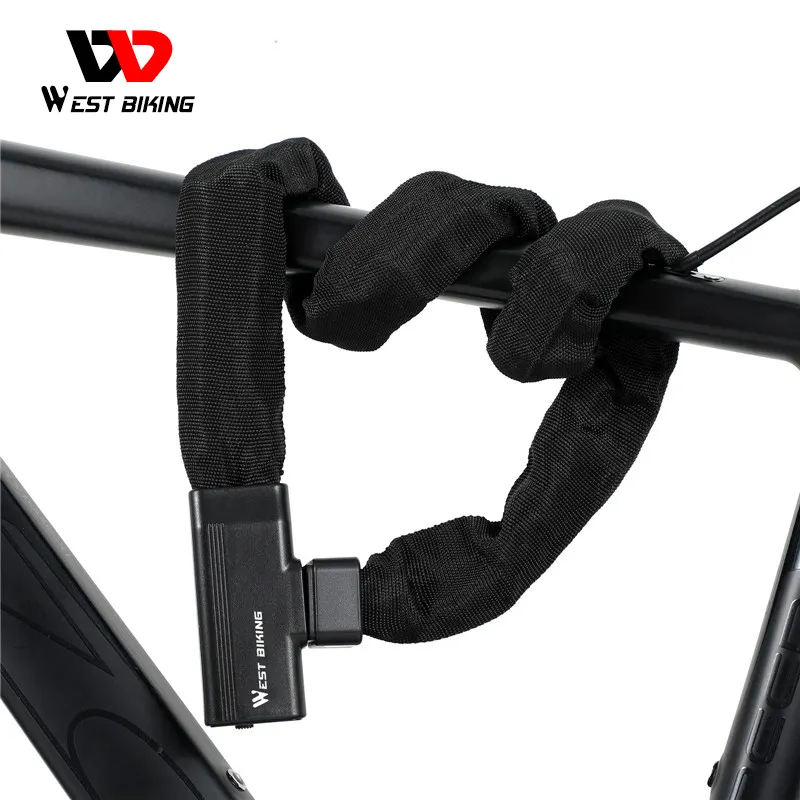 Batı bisiklet bisiklet bisiklet anahtar güvenlik şifre çelik kilit bisiklet zinciri kodlu Anti hırsızlık kilidi bisiklet bisiklet için güvenlik zinciri kilit
