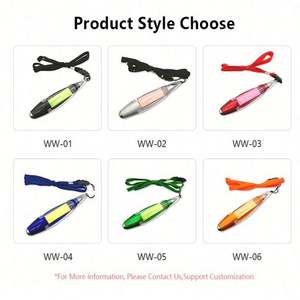 Multifunctional Ballpoint Pen LED Light 1.0mm Plastic Stationery <b>Sticky</b> <b>Notes</b> Lanyard for School Office Supplies - Product Image 4