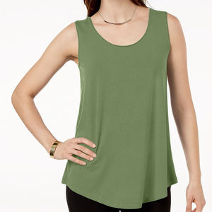 Camiseta sin mangas personalizable para mujer, tela ligera para uso diario, Yoga y eventos promocionales, camiseta sin mangas unisex transpirable - Product Image 5