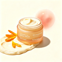 Krim Wajah OEM Organic Calendula & Jojoba Oil 10% Ekstrak Tinggi Bebas Pewangi Menenangkan & Memperbaiki Kulit Sensitif untuk Dewasa