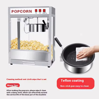 Machine à pop-corn commerciale industrielle automatique électrique de haute qualité professionnelle