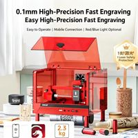 Graveur laser portable DAJA A7mini Pro 10W, machine de marquage et de découpe automatique de bureau pour projets de bricolage et de création de logos