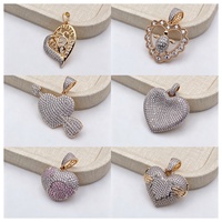 Collier pendentif cœur bicolore plaqué or avec zircon, best-seller de XUPING Jewelry, un bijou tendance pour femme
