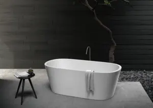 Best Selling Good Price Modern Whirlpool Free Standing Soaking Durable For Adults Artificial Stone Acrylic Bathtub
