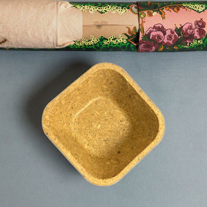 ชามแบบใช้แล้วทิ้งทำจากเปลือกรำข้าวดีไซน์สี่เหลี่ยมโค้งมนเป็นมิตรกับสิ่งแวดล้อมอุปกรณ์สำหรับย่อยสลายได้เหมาะสำหรับทุกวัน - Product Image 6