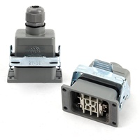 Conector Automotriz Rectangular Híbrido de Alta Resistencia BYLJQ de Aleación de Cobre y Latón IP65 con Función de Enchufe y Tomacorriente para Aviación