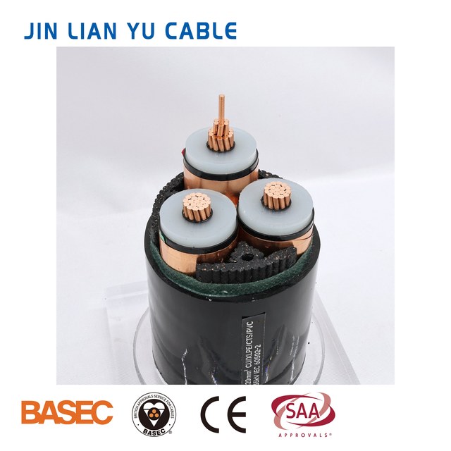 Copper Conductor Medium Voltage 0.6/1kV LSZH Insulated Armored PVC Sheathed Electric Power Cable for Construction Industrial Use