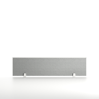 Panneau de séparation de bureau moderne en tissu avec cadre en aluminium mince de 12 mm, absorption acoustique, fixation au bureau, pour salles de conférence