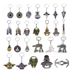 Portachiavi di Lusso Vintage a Forma di Astronave Sci-Fi, Apribottiglie in Lega Metallica con Stampa Tipografica per Fan e Collezionisti, Halloween - Product Image 3