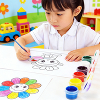 Jouets de peinture DIY, créativité pour enfants, kit de peinture acrylique personnalisé, vente en gros, peinture non toxique DIY qui brille dans le noir
