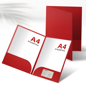 Carpeta de papel Kraft A4 Papel Inserción única Tipo de inserción doble Acuerdo DE COOPERACIÓN Bolsa de documentos Clip de oficina LOGOTIPO personalizado - Product Image 1