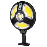 Projecteur solaire LED extérieur étanche, éclairage de jardin COB, lampes solaires de rue sans fil avec capteur