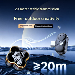Micrófono inalámbrico Lavalier SX98 con diseño floral, estuche de carga y clip magnético para video al aire libre y transmisión en vivo - Product Image 6
