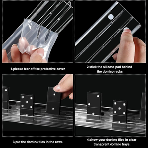 ชั้นวางบอร์ดเกมโดมิโนอะคริลิคทรงสี่เหลี่ยมผืนผ้าแบบใส - Product Image 4