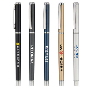 Stylo bille Tianfa en métal 142*10mm, pointe en acier inoxydable, encre bleue, noire, grise, dorée, argentée, cadeau de bureau, stylo promotionnel pour l'écriture - Product Image 5