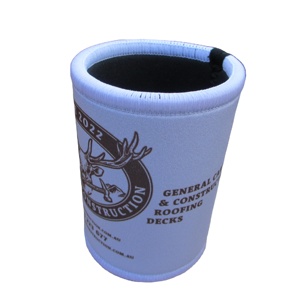 RYO 6mm Neoprene Foam Waterproof Stubby Holder Custom Logo Print Beer Can Cooler Overlock Stitching Sublimation Print Glued - Product Image 4