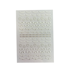 High Quality 3D Art Reusable Adhesive Nail Sticker Paper Non-Toxic Private Label Jewelry Promotional Stickers
