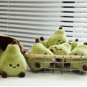 Cartoon Green Pear Bag Pendant Small <b>Doll</b> Plush Keychains PP Cotton for Birthday <b>Accessories</b> Home Decoration Hanging Ornament - Product Image 2