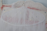 Belles étoiles blanches foncé Double taille unique moustiquaire Offres Spéciales la maison Camping utilisation forme conique en maille de Polyester