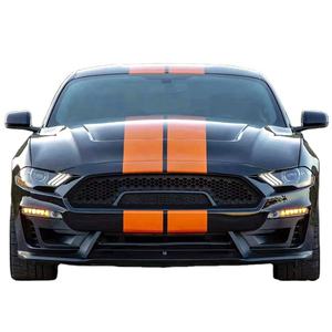 Kit Carrozzeria Stile Shelby per <span class=keywords><strong>Ford</strong></span> Mustang 2018-2021, Paraurti Anteriore, Minigonne Laterali, Spoiler, Cofano - Componenti Auto PP di Alta Qualità - Product Image 1