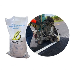 HUA QUN Factory Supply Yellow White Strong Adhesion Thermoplastic Road Marking <b>Paint</b> Hot Melt Road Marking Powder <b>Paint</b> - Product Image 1