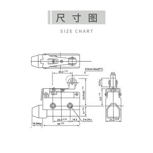 Microinterruptor Eléctrico de Mango Largo CNTD Changde CZ-7141, Auto-Reiniciable con Rodillo, Resistente al Agua - Product Image 1