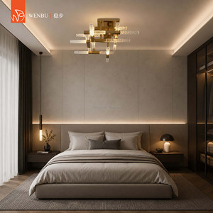 Modern <b>crystal</b> lamps luxury <b>chandelier</b> Lead <b>Crystal</b> Glass geometric ceiling lamp - Product Image 3