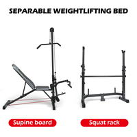 Banc de Fitness réglable avec barre de poignée