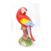 Statues de perroquets réalistes en résine, motif animal, ornement de décoration intérieure pour patio, cadeaux artisanaux pour la décoration intérieure