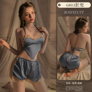 2024<span class=keywords><strong>ชุด</strong></span><span class=keywords><strong>นอน</strong></span>สามชิ้นมีกระเป๋าหน้าท้องผู้หญิงบริสุทธิ์ขนาดใหญ่ต้องการฤดูร้อนชุดนอนฤดูใบไม้ผลิและฤดูใบไม้ร่วง - Product Image 5