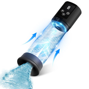 ALWUP elettrico 9 modalità allenamento maschile masturbazione giocattolo del sesso pompa del pene per l'ingrandimento e l'esercizio fisico medico ritardato - Product Image 1