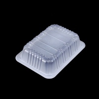 Boîte d'emballage agricole rectangulaire transparente jetable en PP recyclable de 0,5 mm d'épaisseur de la marque JIANXIN 1813-4 pour les chips de pommes de terre