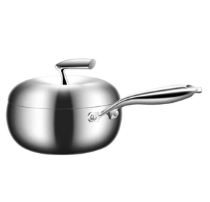 Vente en gros en acier inoxydable ensemble de soupe et marmites en forme de pomme compatible avec les cuisinières électriques lave-vaisselle pour la maison et la cuisine - Product Image 3