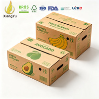 Boîte d'emballage pour fruits tropicaux, écologique, durable, portable, personnalisée Xiangyu, en carton ondulé pour le stockage des avocats frais