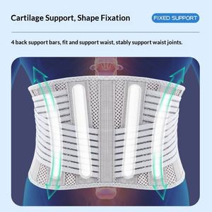 <span class=keywords><strong>Ceinture</strong></span> de soutien lombaire respirante et élastique réglable <span class=keywords><strong>pour</strong></span> hommes et femmes, idéale <span class=keywords><strong>pour</strong></span> le fitness, l'haltérophilie, les squats, les soulevés de terre et le maintien abdominal. - Product Image 5