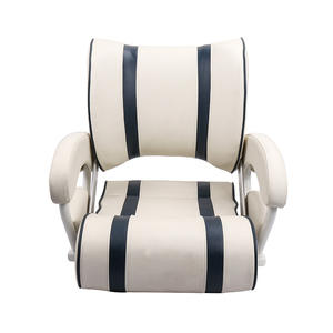 Custom-Designed Two-Tone Speedboat Driver's <b>Seats</b> with Adjustable Backrests Forward/Backward Conversion Marine Seating for Yacht - Product Image 1
