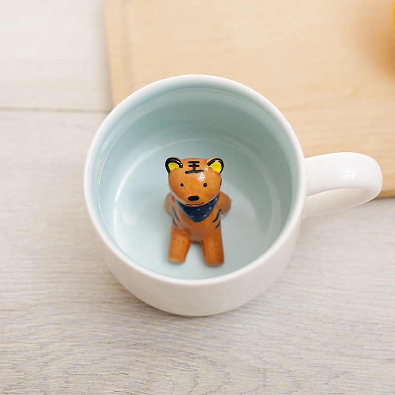 Tasse blanche - Tigre