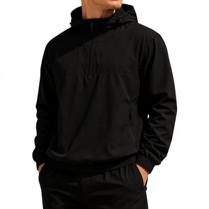 Chaqueta Cortavientos Ligera, Impermeable y Transpirable para Hombre, con Media Cremallera, para Correr, Entrenamiento y Deportes al Aire Libre - Product Image 1