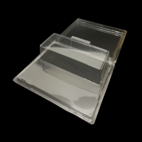 Pack de protection à clapet pour plateau CPET personnalisé pour bougie et autocollants Emballage transparent écologique