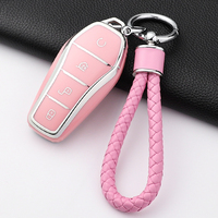Housse de protection pour clé de voiture en TPU à 4 boutons pour BYD Tang EV600 Han EV Yuan ATTO 3 Song PLUS Pro MAX DMI Qin Accessoires