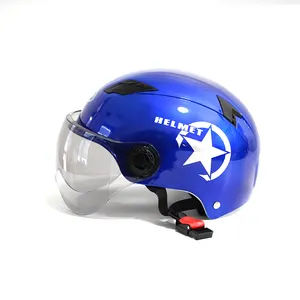 Casque rétro de moto à visage ouvert, demi-visage, offre spéciale