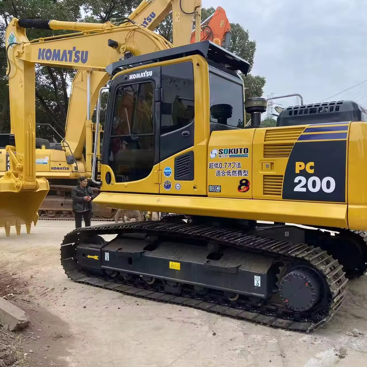 Экскаватор Komatsu PC200-8 20 тонн, оригинальное качество, сертификация EPA CE, гусеничный экскаватор, строительная машина