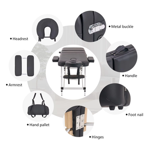 Professionnel Excelente Aluminio Ajustable Camillas De Masajes Plegable Spa Cama Mesa De Masaje - Product Image 6