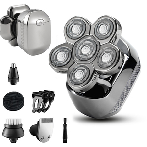 Rasoir Électrique Rechargeable 5-en-1 Étanche pour Utilisation Humide et Sèche, Tondeuse à Cheveux avec Écran LCD pour Barbes Masculines, Idéal Maison et Hôtel - Product Image 1